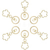 18Pcs Alloy Keychain Clasps KEYC-SC0001-72G-6