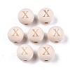 Unfinished Natural Wood European Beads WOOD-S045-143A-01X-1