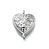 Brass Flower Heart Links KK-K400-49P-03-1
