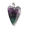 Natural Fluorite Pendants G-E570-01P-01-2