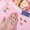 8Pcs 8 Styles Ion Plating(IP) 304 Stainless Steel Pendants STAS-SC0021-19-3