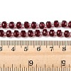 Transparent Glass Beads Strands GLAA-P076-01A-04-4