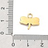 Ion Plating(IP) 304 Stainless Steel Charms STAS-P379-37C-G-3