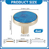 4 Bags Round Zinc Alloy Acrylic Drawer Pull Handles FIND-DR0001-85D-2