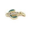 Brass Micro Pave Cubic Zirconia Charms LS-KK-K368-04A-G-2