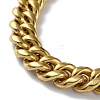 Ion Plating(IP) 304 Stainless Steel Cuban Link Chain Necklaces NJEW-P288-27G-3