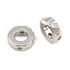 Brass Micro Pave Clear Cubic Zirconia Beads KK-CBA78C7-25P-2