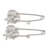 Starfish & Shell Shape & Conch 304 Stainless Steel Safety Pins Brooch Findings SA-CBA098D-16J-P01-1