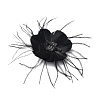 Bridal Wedding Mesh Feather Fascinator Hats Hair Chips OHAR-XCP0001-13-2