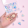 30Pcs 3 Styles Glass Pendants GLAA-YW0004-70-4