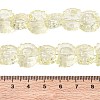 Electroplate Baking Paint Transparent Glass Beads Strands GL-CBA17FF-02E-4