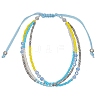 Glass Seed Beads Multi-strand Bracelets for Women PW-WGCDC20-10-1