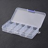 Stationary 10 Compartments Rectangle Plastic Bead Storage Containers CON-M005-01-2