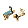 304 Stainless Steel Enamel Pendants STAS-B097-26G-04-2