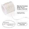 Brass Coated Iron Flat Cable Chains CH-TAC0007-01S-4