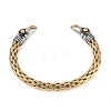 Ion Plating(IP) 304 Stainless Steel Viking Open Cuff Bangles for Men BJEW-U001-04A-G-3