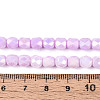 Anti-Tarnish Electroplate Glass Beads Strands GLAA-N057-6mm-04-4