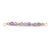 12Pcs 12 Styles Constellation Natural Mixed Stone Faceted Round Beaded Connector Charms PALLOY-JF04686-4