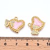 304 Stainless Steel Enamel Rhinestone Pendants STAS-T064-51-3