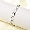 304 Stainless Steel Link Chain Bracelets for Women BJEW-A051-02P-3