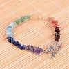 Gemstone Chip Beaded Anklets AJEW-AN00150-1