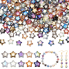 200Pcs 10 Colors Electroplate Transparent Glass Beads GLAA-GA0002-25-1