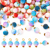 ARRICRAFT 100Pcs Imitation Pearl Acrylic Pendants FIND-AR0004-61-1