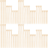 600Pcs 3 Styles Brass Eye Pin KK-SP0001-75G-1