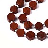 Natural Red Jasper Beads Strands G-P534-A19-01-3