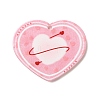 Valentine's Day Printed Transparent Acrylic Pendants OACR-S045-04E-1