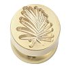 Golden Tone Round Wax Seal Brass Stamp Heads AJEW-M040-01G-O-2