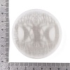 Flat Round Natural Selenite Slice Coasters DJEW-C015-02D-01-3