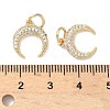 Brass Micro Pave Cubic Zirconia Pendants LS-KK-D386-15G-01-3