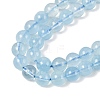 Natural Aquamarine Beads Strands G-P342-10-6mm-A-2