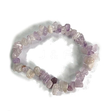 Natural Kunzite Stretch Bracelets PW-WG56138-03