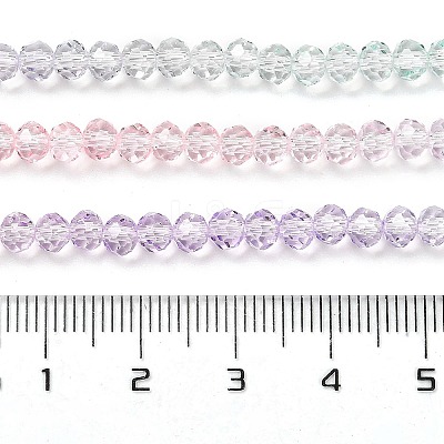 Transparent Painted Glass Beads Strands DGLA-A034-T3mm-A23-1