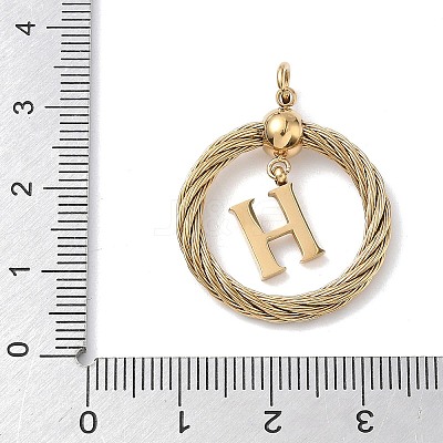 304 Stainless Steel Pendants STAS-D154-01H-G-1