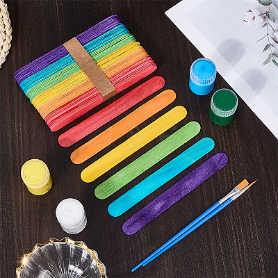 2 Sets Wood Craft Sticks DIY-CP0012-29-1