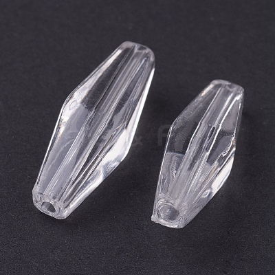 Transparent Acrylic Beads X-PC264Y-1