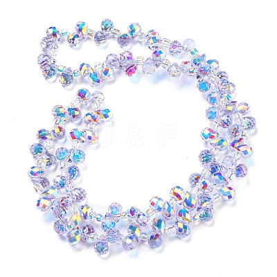 Electroplate Glass Beads Strands EGLA-P052-01A-AB01-1