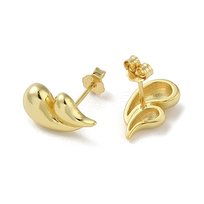 925 Sterling Silver Stud Earrings for Women EJEW-E307-12G-1