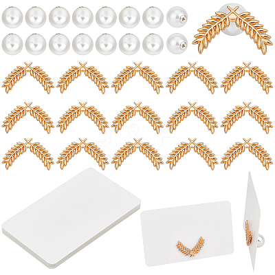 20Pcs ABS Plastic Pearl Pin JEWB-BC0001-15B-1