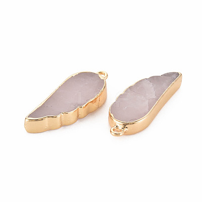 Natural Rose Quartz Pendants G-N326-127-A06-1