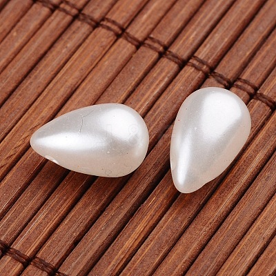 Teardrop Imitation Pearl Acrylic Beads X-OACR-L004-6048-1