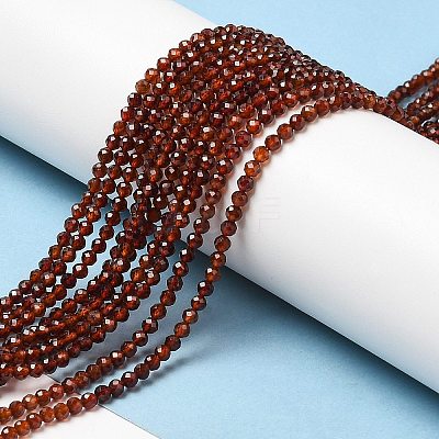 Natural Garnet Bead Strands G-G663-03-2mm-01-1