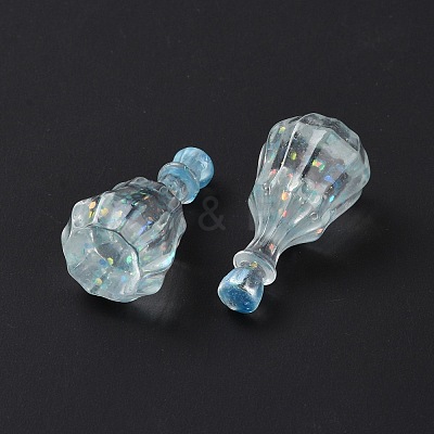 Dummy Bottle Transparent Resin Cabochon RESI-E025-06C-1