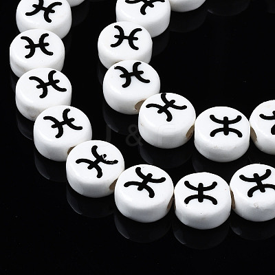 Handmade Porcelain Ceramic Beads Strands PORC-S502-032D-1