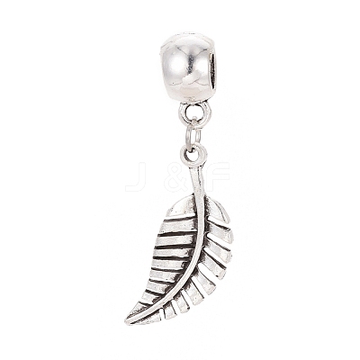Tibetan Style Alloy European Dangle Charms MPDL-G029-01AS-1