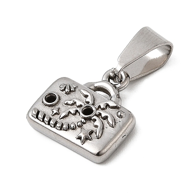 304 Stainless Steel Pendant Rhinestone Settings STAS-B167-10P-1