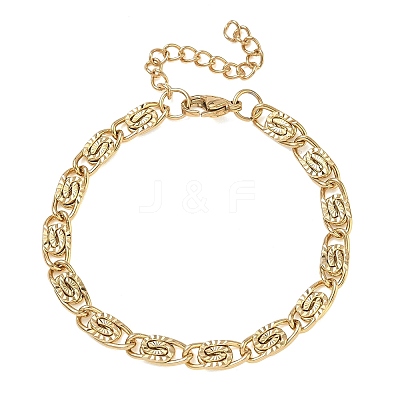 6MM 304 Stainless Steel Lumachina Chain Bracelets SA-CBA2696-14G-1